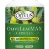 OliveLeafMAX Olive Leaf Extract (40% Oleuroepin) + Organic Olive Leaf Powder + No Fillers + 300 Vegetarian Capsules + Sourced from Spain and Manufactured in USA at GMP Facility 300 Count (Pack of 1) 17 61UJDavDYUL