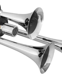 Vixen Horns Train Horn Kit for Trucks/Car/Semi. Complete Onboard System- 150psi Air Compressor, 1.5 Gallon Tank, 3 Trumpets. Super Loud dB. Fits Vehicles like Pickup/Jeep/RV/SUV 12v VXO8715/3311 10 61UK9CGSutL