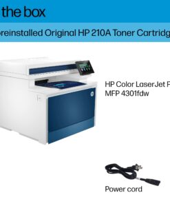 HP Color Laserjet Pro MFP 4301Fdw Wireless All-in-One Printer, Scan, Copy, Fax, Mobile Print, Best for Small Teams (4Ra82f) New version 48 61UMHhvHdRL