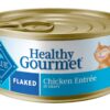 Blue Buffalo Healthy Gourmet Natural Adult Flaked Wet Cat Food Chicken 5.5-oz cans (Pack of 24) Flaked Chicken Entrée 5.5 Ounce (Pack of 24) 51 61UQ2wLwT7L