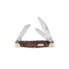 Buck Knives 371 Stockman 3-Blade Pocket Knife with Woodgrain Handle Brown