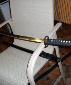 MAKOTO Handmade Practical Musashi Ring Samurai Katana Black Sword Sharp (Full Size Katana) 30 61UUA8tCvbL