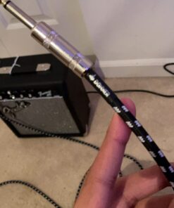 Donner Guitar Cable 10 ft, Electric Instrument Cable Bass Amp Cord for Electric Guitar Bass Amplifier Audio, 1/4" Right Angle to Straight, Black White 10 Feet Right Angle& Straight 29 61UVSQfwYPL