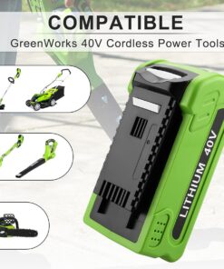 energup 40V Replacement Battery for Greenworks 40V Battery G-MAX 29462 29252 20202 22262 25312 25322 20642 22272 27062 21242 GreenWorks 40V Lithium Battery (Not for Gen 1) 8 61UWERnvqnL