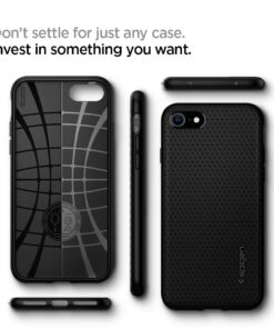 Spigen Liquid Air Armor Designed for iPhone SE 2020 Case/Designed for iPhone 8 Case (2017) / Designed for iPhone 7 Case (2016) - Black 37 61UaITRIYcL