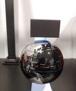 MOKOQI Magnetic Levitating Globe with LED Light, Cool Tech Gift for Men Father Boys and Girls , Birthday Gifts for Kids, Floating Globes World Desk Gadget Decor in Office Home/Display Frame Stand Plastic Black 25 61Ub8DsNd5L