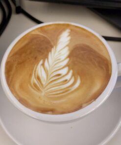 Konitz Coffee Bar Cappuccino Coffee Cups Set with Saucers, White Cappuccino Cups Set of 4 - 6 oz Coffee Cup Set with Saucers, Porcelain Cappuccino Cup 1 Giftboxed Set 55 61Ueo7MoMdL