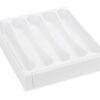 Camco Adjustable Cutlery Tray - Designed for RV and Compact Kitchen Drawers , Adjusts between 9" and 13" for An Easy Custom Fit -White (43503) White