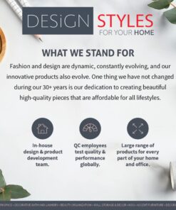 Designstyles Acrylic Folding Tray Table – Modern Chic Accent Desk - Kitchen and Bar Serving Table - Elegant Clear Design 25 61UiRJqaVL