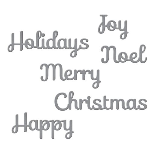 Spellbinders Shapeabilities Die D-Lites, Holiday Sentiments Holiday Sentiments Die Set