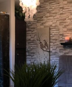 RoomMates RMK9026WP Natural Stacked Stone Peel and Stick Wallpaper Light Gray 38 61Ujd7tIXOL