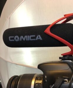 comica CVM-V30 LITE Video Microphone,Super-Cardioid Condenser On-Camera Shotgun Microphone for Canon Nikon Sony Panasonic DSLR Cameras,Mic for iPhone Android Smartphone with 3.5mm Jack(Red) Red 33 61UlMhS4DL