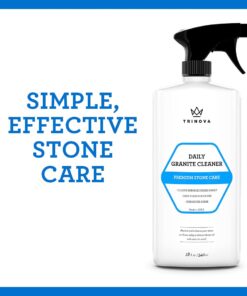 TriNova Granite Cleaner and Polish for Daily Use - Enhances Shine and goes on Streakless - for Countertops, Marble, Stone, Bathroom Tile Kitchen, Islands and More 18 Fl Oz (Pack of 1) 25 61Ulu41IPoS