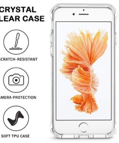 Alternative view of for iPhone 7 Plus Case, for iPhone 8 Plus Case, Matone Crystal Clear Shock Absorption Technology Bumper Soft TPU Cover Case for iPhone 7 Plus (2016)/iPhone 8 Plus (2017) - Clear