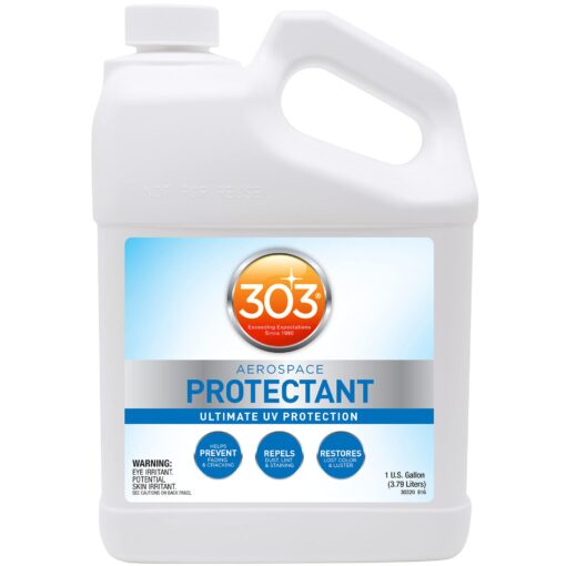 303 Products Aerospace Protectant – UV Protection – Repels Dust, Dirt, & Staining – Smooth Matte Finish – Restores Like-New Appearance – 128 Fl. Oz. (30320)