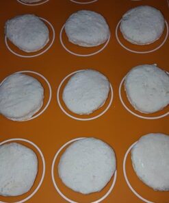 Kitchen + Home Silicone Baking Mats - Set of 2 Non-stick, BPA Free Food Grade Silicone Mat Liners for Half-Size Cookie Sheet with Measurements 29 61Un YAHITL