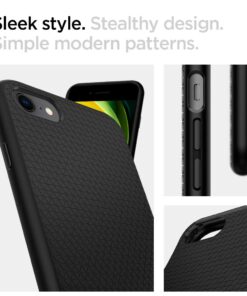 Spigen Liquid Air Armor Designed for iPhone SE 2020 Case/Designed for iPhone 8 Case (2017) / Designed for iPhone 7 Case (2016) - Black 32 61UnEiirAdL