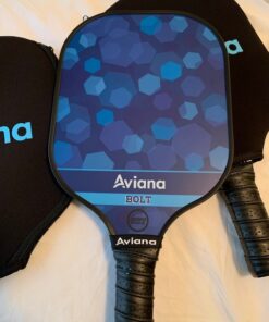 Pro Aviana Pickleball Paddle Set of 2 Durable Graphite Surface USAPA Approved Honeycomb Core Paddles with 4 Outdoor Balls 36 61Uo L9UJqL