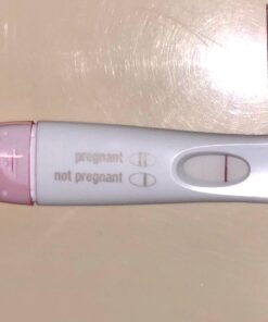 AccuMed Pregnancy Test Strips, 25-Count Individually Wrapped Pregnancy Strips, Early Home Detection Pregnancy Test Kit, Clear HCG Test 25 Count (Pack of 1) 38 61Uo33w kML