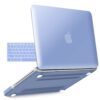IBENZER Compatible with MacBook Pro 13 Inch case A1278 Release 2012-2008, Plastic Hard Shell Case with Keyboard Cover for Apple Old Version Mac Pro 13 with CD-ROM, Serenity Blue, P13SRL+1A For Previous Generation MacBook Pro 13'' A1278