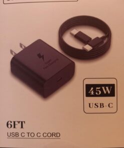 2023 New 45W Samsung Charger Type C Super Fast Charging USB C Android Charger for Samsung Galaxy S23 Ultra/S23/S23+/S22/S22 Ultra/S22+/Note 10/20/S20/S21, Galaxy Tab S7/S8, PPS Charger & 6ft C Cable 40 61UojbjHCIL