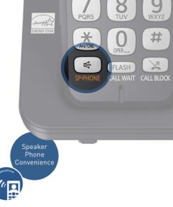 Panasonic DECT 6.0 Expandable Cordless Phone System with Answering Machine and Call Blocking - 3 Handsets - KX-TGE433B (Black) Easy Use 27 61UptyL vDL