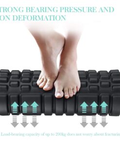 TriggerPoint Grid Patented Multi-Density Foam Massage Roller (Back, Body, Legs) for Exercise, Deep Tissue and Muscle Recovery - Relieves Muscle Pain & Tightness, Improves Mobility & Circulation (13") Black Original (13-Inch) 30 61UqyWk4TL