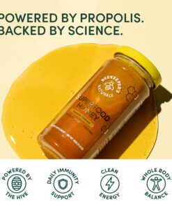 Superfood Honey by Beekeeper's Naturals - Bee Pollen, Royal Jelly, Propolis, Honey - Natural Energy, Immune Support, Mental Clarity, Athletic Performance (11.6 oz) 11.60 Ounce (Pack of 1) 26 61UrIBvdemL