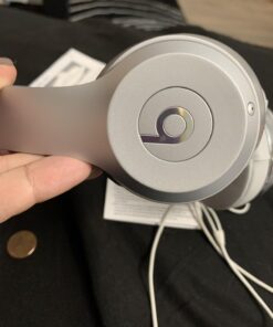 Beats Solo3 Wireless On-Ear Headphones - Apple W1 Headphone Chip, Class 1 Bluetooth, 40 Hours of Listening Time, Built-in Microphone - Silver (Latest Model) Without AppleCare+ 38 61Ut8d88TVL