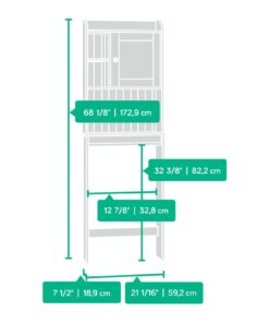 Sauder Caraway Etagere/Pantry cabinets, L: 23.31" x W: 7.44" x H: 68.07", Soft White finish 29 61UtankQZ1L