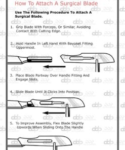 100 Scalpel Blades #22 with Free Handle 14 61UxAKVN5L