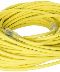 US Wire and Cable 74100 Extension Cord, 100ft, Yellow, 100 Foot 100 ft 16 61UywAkvg5L