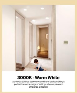 Sunco 6 Pack BR30 Light Bulb LED Indoor Flood Lights 3000K Warm White 850 Lumens, E26 Base, 25,000 Lifetime Hours, Interior Dimmable Recessed Can Light, 11W Equivalent 65W 23 61V 2wVS 0L