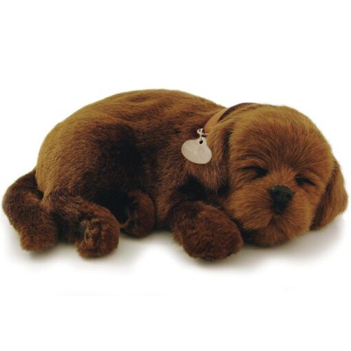 Perfect Petzzz Huggable Breathing Puppy Dog Pet Bed Chocolate Lab