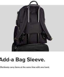 TUMI - Voyageur Carson Laptop Backpack - 15 Inch Computer Bag for Women - Black Black With Gold Hardware 25 61V1kglM79L