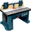 BOSCH RA1181 Benchtop Router Table 27 in. x 18 in. Aluminum Top with 2-1/2 in. Vacuum Hose Port 25 61V2D4uxUNL