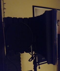 LyxPro VRI-30 Sound Absorbing and Vocal Booth Recording Microphone Isolation Shield Panel for Home Office and Studio Portable & Foldable Stand Mount Adjustable 30 61V2c2jfhoL