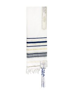 Holy Land Market New Covenant Messianic Prayer Shawl Tallit 72" X 22" with Bag, Card and Brochure From Israel 18 61V35lIm4jL