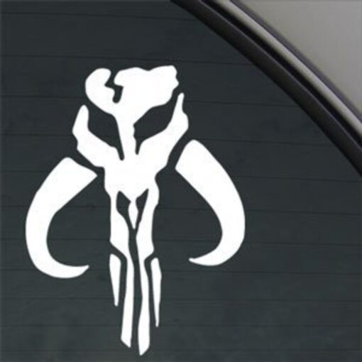 Star Wars Decal Mandalorian Skull Boba Fett Sticker | 5 X 4 in… | CCI203