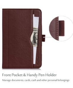 ProCase Cover for iPad Mini 4 Case, Leather Stand Folio Case for 2015 iPad Mini 4th Generation with Multiple Viewing Angles, auto Sleep/Wake, Document Card Pocket -Brown Brown 23 61V6O1CGCsL