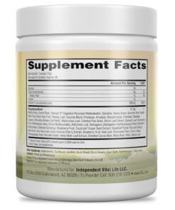 IVL - All Day Energy Greens - Supplement Powder Mix Drink, Greens Powder Superfood, Juice and Smoothie Mix - Super Greens Blend for Optimal Nutrition, Energy & Digestion, Green Juice Superfood Boost 12 61V6cim0fsL