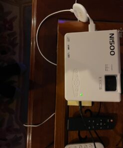 Projector with WiFi and Bluetooth, 2023 Upgrade 9500L Outdoor Projector, Mini Movie Projector Supports 1080P Synchronize Smartphone Screen by WiFi/USB Cable for Home Entertainment 60 61V6mn EkWL