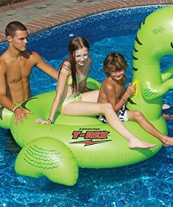 SWIMLINE Original Giant Ride On Inflatable Pool Float Lounge Series | Floaties W/Stable Legs Wings Large Rideable Blow Up Summer Beach Swimming Party Big Raft Tube Decoration Tan Toys for Kids Adults Dinosaur 15 61V975e8WOL