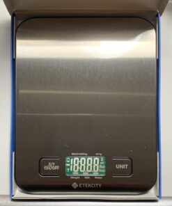 Etekcity Food Scale, Digital Kitchen Scale, 304 Stainless Steel, Weight in Grams and Ounces for Baking, Cooking, and Meal Prep, LCD Display, Medium Basic Medium Size 48 61VAiUPOcML