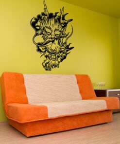 Alternative view of Stickerbrand Vinyl Wall Decal Sticker Smoke Dragon Head 1444m