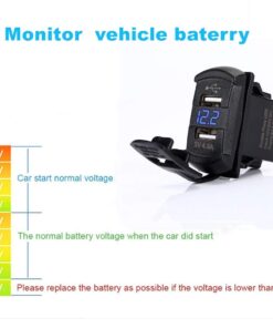 Switchtec 2 3 5 7 Gang Rocker Switch Aluminum Panel with 4.8 Amps Dual USB Rocker Style Fast Charger with Voltmeter, Blue Backlit Led, Pre-Wired for Marine, Boat, Car, Truck 16 61VFuZmoaL