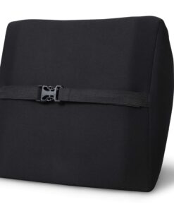 Pharmedoc Lumbar Support Pillow for Office Chair and Car Seat, Perfectly Balanced Memory Foam, Versatile Use Lower Back Cushion Black 11 61VIWvor9kL
