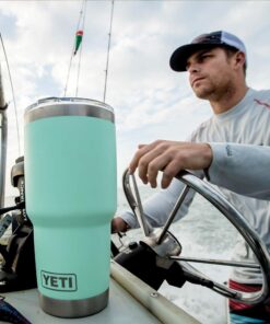 YETI Rambler 30 oz Stainless Steel Vacuum Insulated Tumbler w/MagSlider Lid Seafoam 1 Count (Pack of 1) 31 61VJvuTH1wL