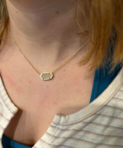 Kendra Scott Elisa Pendant Necklace for Women, Fashion Jewelry, 14k Gold-Plated GOLD - IRIDESCENT DRUSY 43 61VPHyAQxL