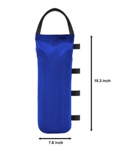 Alternative view of Eurmax USA Weight Capacity 112 LBS Extra Large Pop up Gazebos Weights Sand Bags for Ez Pop up Canopy Tent Outdoor Instant Canopies,Sand Bags Without Sand, 4-Pack,Blue Standard Blue